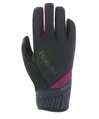 Roeckl Ranten Winter Fahrrad Handschuhe lang schwarz/pink 2023 