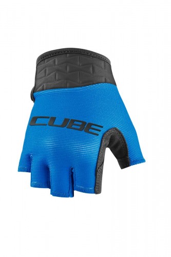 Cube Performance Junior Fahrrad Handschuhe kurz blau 2024 