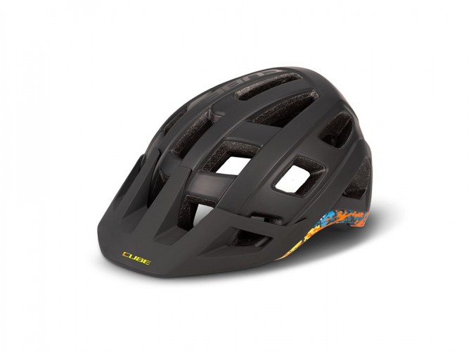 Cube Badger MTB Fahrrad Helm schwarz/splash 2024 