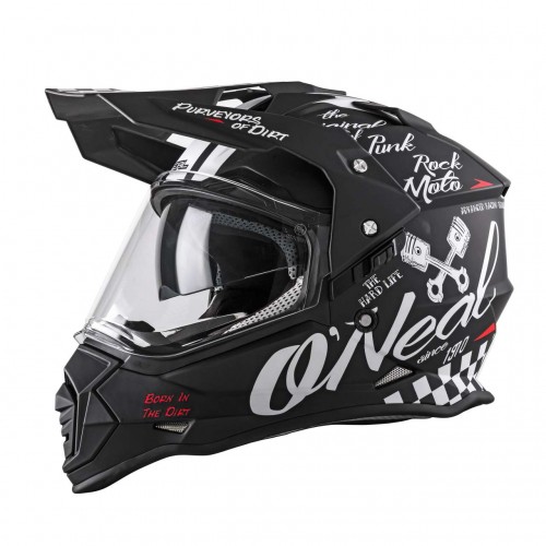 O'Neal Sierra Tornment Enduro MX Motorrad Helm matt schwarz/grau 2024 Oneal 