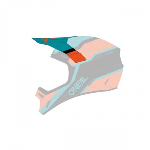 O'neal Backflip Strike Visor Helm Blende Schirm blau/orange Oneal 