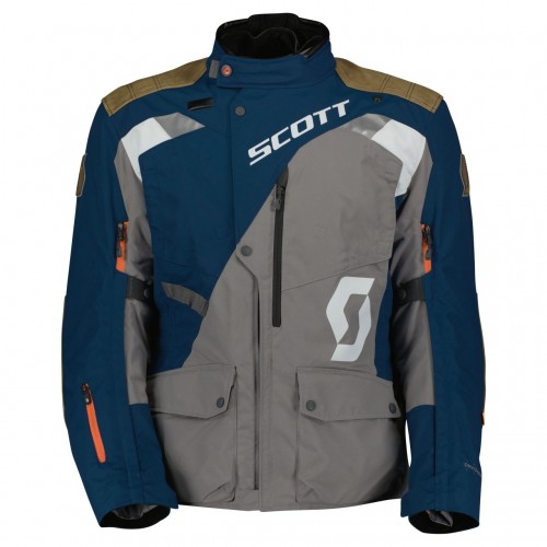 Scott Dualraid Dryo Motorrad Jacke Tall-Size blau/grau 2023 