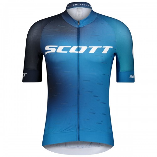 Scott RC Pro Fahrrad Trikot kurz blau/weiß 2021 