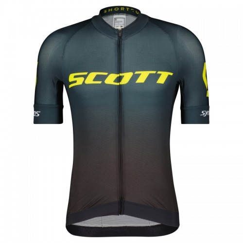 Scott RC Pro WC Edition Fahrrad Trikot kurz grün/schwarz 2023 