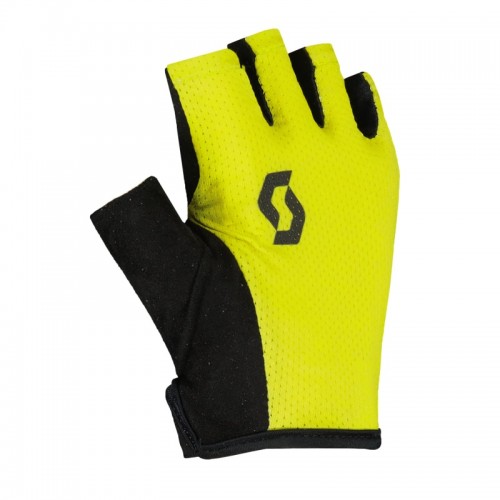 Scott Junior Aspect Sport Kinder Fahrrad Handschuhe kurz gelb/schwarz 2024 