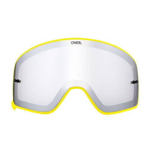 O'neal Spare Lens Ersatzscheibe für B50 Goggle gelb/mirror silberfarben Oneal 