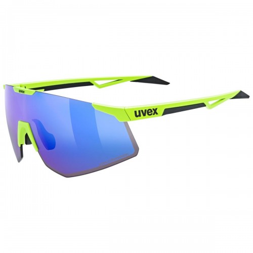 Uvex Pace Perform CV Fahrrad / Sport Brille gelb/mirror blau 
