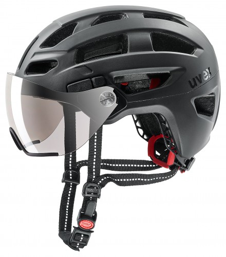 Uvex Finale Visor City Trekking Fahrrad Helm schwarz 2024 