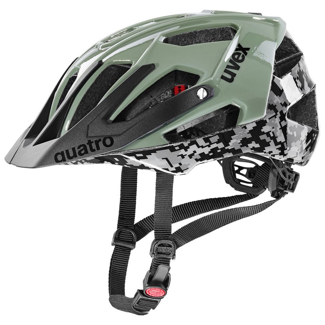 Uvex Quatro MIPS All Mountain MTB Fahrrad Helm pixel grün